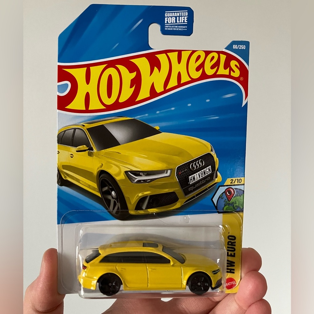Hotwheels HW euro 17 AUDI RS 6 AVANT Diecast Card New